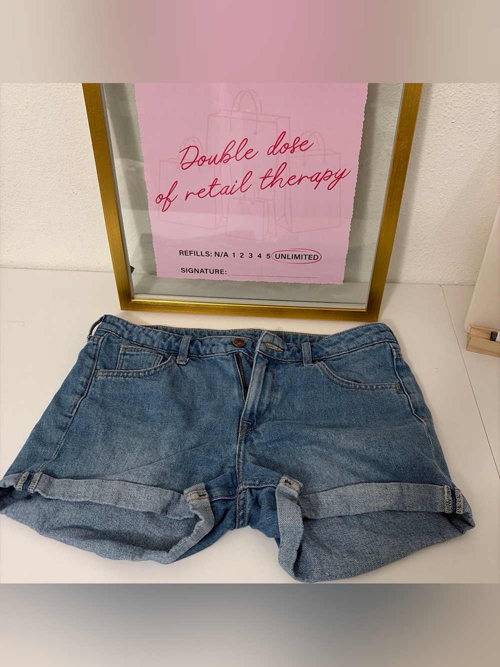 Classic Blue Denim Women's Shorts